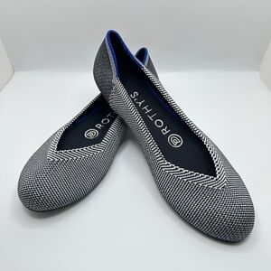 NEW Rothy’s The Flat Round Toe Ballet Flat Shoes Gray Birdeye Women’s Sz 5